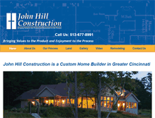 Tablet Screenshot of johnhillconstruction.com